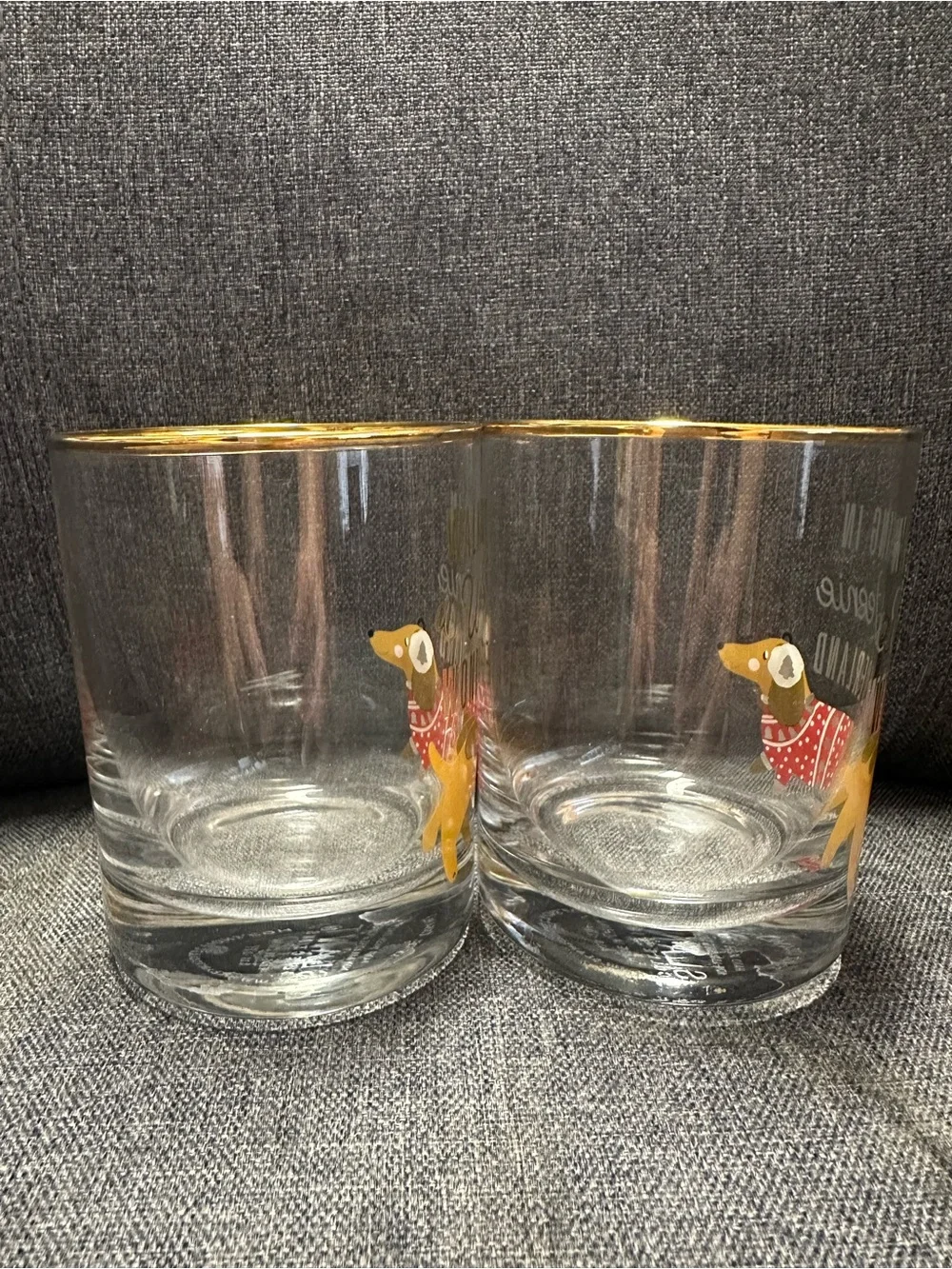 Slant ‘Walking in a Weenie Wonderland’ Old Fashion Glasses